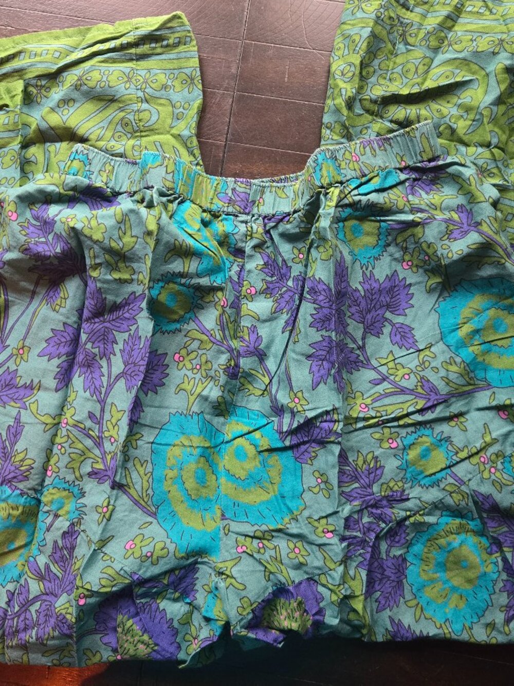 Natural Life Boho Wide Leg floral pants L